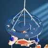 Rattles Mobiles Baby Toys 0 6 månader Marine Life Bell Bell Born Mobile The Stuff Wood Carto Cribs Accessories 230220