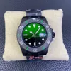 VSF Watch DiW 40 mm vs 3135 Pierścień z włókna węglowego Gradient Green Disk Sapphire Crystal Glass Wodoodporne Luminous