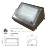 Wall Pack 4000K 5700K Waterproof Outdoor Commercial Lighting Fixture 300W HPS/MH Replacement ETL Listed 5 Year Warranty Lamps