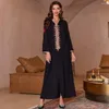 Этническая одежда роскошная марокканская джалабия мусульманские женщины Женщины длинные платья платья на вечеринках.