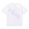 Luxe modemerk heren t-shirt donkere letter afdrukken korte mouw ronde nek zomer losse t-shirt top zwart wit zwart wit