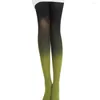 Frauen Socken Frau Sexy Strumpfhosen Strümpfe Farbverlauf Ändern Strumpfhosen Mehrfarbig Samt Mädchen Nahtlose Lange 83-85CM