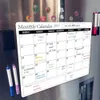 Punte di lavagne magnetico Monthly Weekly Planner Calendario Tabella Pianificazione Fridge Message Board Colore 230217 230217