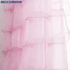 Gardin europeisk tårta lager tyll gardiner för barn sovrum söta prinsessa rosa vardagsrum ren 3d tyg