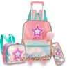 Borse da scuola 16 pollici Set da 3 pezzi Zaino trolley per bambini Borsa Zaino con ruote con borsa da pranzo con ruote 230220