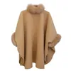 Femmes fourrure Faux ZOGAA hiver femmes manteau dames chaud doux col manches chauve-souris manteaux femme fourrure confortable pardessus taille XS-3XL