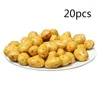 الزهور الزخرفية 20pcs Mini Potato Foam Fruit Fruit Fruit Frughable for Home Decoration Destritive Toy Props Props Table Table Table