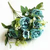 Dekorativa blommor 1 massa 6 rosor Rayon Flower Head Diy Corsage Accessories Wedding Decoration Wreat Scrapbook Craft Artificial