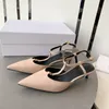 dad sandals Designer Women Sandals real Calf leather Womens Slides With box and Dust bag Jelly 0218