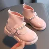 Sneakers Fashion Kids Casual Shoes Soft Bottom Princess Short Boots Girls Comfortabele Walking Slipon Sports Children Boys 230217