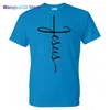 Camisetas de hombre Jesus Cross Art Pattern Camiseta Primavera Moda Hombre / Mujer Casual O-cuello Streetwear Camiseta Algodón de alta calidad Unisex Hip Hop Tees 022023H