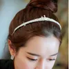 Tiaras mode populära kristallkrona huvudbonad barn prinsessa krona pannband bröllop blomma flicka hårtillbehör z0220