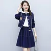 Women's Jackets Denim Suit Skirt For Women 2023 Sweet Temperament Small Size Short Two-piece Set