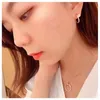 Other Fashion Accessories Stud Real 925 Sterling Silver Nail Stud Earrings Plated 18k Gold Female Fashion Brand Temperament Luxury Jewelry for Women 230220 I67D