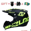 Мотоциклетные шлемы 3 подарки Racing Offroad FL Face Helme Dot Motocross Motorbike Dirt Bike Vintage Casco Moto Drop Мобиль