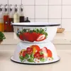 Bowls European Style Mixed Salad Kitchen Stuffing Enamel Washbasin Vegetable Washing Fashion Basin