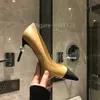 Designer women Sandal shoes Sexy pointy Pearl High Heels Women Backless High Half Drag Sandal Shoes Spelling Color wedding party Heels