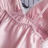 Ensemble de pyjama en satin pour femmes