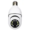 SMART NY E27 BULB CAMERA LAMP HOLDER Tr￥dl￶s WiFi i fullf￤rgkameror Mobiltelefon Monitorer 360-graders rotation