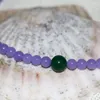 Strand Fashion 6 mm Stone Natural Purple Jades Chalcedony Rounds Breads multicouche Bracelets Femmes Bijoux Making 13inch B2899