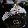 Tiaras 2022 Nowa barokowa panna młoda Koronę Tiara Bow Borday Crown European Vintage Suknia ślubna Biżuteria Z0220