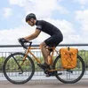 防水自転車バッグ25Lトラベルサイクリングバッグバスケット自転車リアラックテールシートトランクバッグ自転車バッグパニエ1PCS