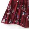 Skirts Boho Print Long Women Summer Beach Bottoms Elastic Waist Gypsy Ethnic Bohemian Ladies Maxi Split Skirt Fishtail