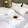 Zestawy pościeli bawełniane luksusowe łóżko żakardowe linijki kołdra kołdra poduszka king size arkusz płaski arkusz