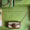 Borsa a tracolla con catene Borse a tracolla da donna Borse a mano firmate Tracolla in tessuto rimovibile Borsa a portafoglio con pochette con patta con lettera incrociata