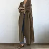 Trench-coats pour femmes Poches faciles à assortir à la longueur de la cheville avec ceinture Veste d'automne Vêtements pour femmesFemmes