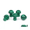 Stone 20Mm Mini Malachite Mushroom Plant Statue Stones Ornament Carving Home Decoration Crystal Polishing Ge Jiaminstore Drop Delive Dhjd3