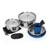 Ozark Trail 22 Piece Mess Kit and Pans Set with Mesh Carrying Bag