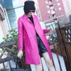 Frauen Leder Faux Mode Hohe Qualität Echte Jacke Herbst Winter Frauen Elegent Schaffell Windjacke Mantel Mujer Chaqueta Zm384Women'