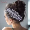 Tiaras Topqueen HP77 Wedding Tiara Bridal Combs Rhinestone Wedding Headwear Wedding Hair Akcesoria ślubne Wedding Hair Habit Z0220