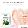 Other Skin Care Tools New Aliver Avocado Papaya Olive Oil Exfoliating Foot Mask Remove Dead Smooth For Feet Drop Delivery Health Bea Dhlvt