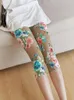 Pantaloni da donna Capris Short Elastic Floral Stretch Legging casual Leggings traspiranti femminili Donna 2023 Summer CaprisWomen's