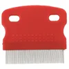 Chien vêtements puces fines dents propre peigne Pet chat brosse à cheveux Protection douce acier petit