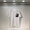 Sprężyna i 2021SS Summer Tshirt Nowy wysokiej jakości bawełniany druk z krótkim rękawem za okrągły panel panelu Bur T-shirt Rozmiar M-XL-XXL-XXXL Kolor czarny 55