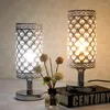 Tafellampen eenvoudige romantische bureaulamp bedkamer gesneden lezing Europese decoratieve kristal