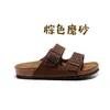 Zapatillas alemanas Diseñador Birkinstocks Boken Zapatos de hombre en verano Arizona Zapatos de mujer Boken Sandalias de corcho Zapatos de playa de tacón plano II10