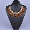 Choker Bohemian Style Statement Halsband Tre färgalternativ Handgjorda TASSEL HARD