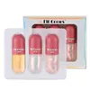 Lip Gloss Crystal Jelly Clear Capse Plumper Oil Set Shiny Moisturizing Women Makeup Tint Suit Drop Delivery Health Beauty Lips Dhbdw