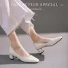 Robe chaussures Qzyerai printemps femmes talons pompes style européen cuir vachette fête mariage professionnel bureau haut