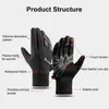 Cycling Gloves Winter Warm Gloves Waterproof Windproof Cold-proof Touch Screen Cycling Gloves Men Outdoor Running Skiing Bicycle Sports Gloves 230220