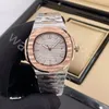 orologio da uomo orologi di design di alta qualità 40mm Nautilus 5711 lente Boutique cinturino in acciaio Orologi di design per uomo Data all'ingrosso Orologio regalo diamante