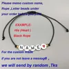 Strand 2023 Custom Couple Letter Bead His And Her Bracelet Men Women Rope Adjustable String Name Bracelets DIY Jewelry For GF BF