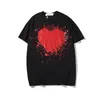 Mens shirt designer love short sleeve pure cotton printed sports sequin fashionable street holiday lovers same clothing