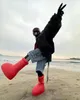 MSCHF Rain Boots Designer Men Women Big Rubber Red Boot Dik Bottom Non-Slip Booties Platform Rainboot Fashion Astro Boy Size 35-44