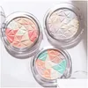 Bronzers Highlighters Bueqcy Make -up Highlighter Palette Bronzer Hoogtepunt Shimmer Glitter Face Glow Traconcentrated Illuminator Bo DHWI8