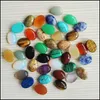 Sten 10x14mm naturlig oval cabochon l￶sa p￤rlor roskvarts turkosstenar ansikte f￶r reiki helande kristallprydnad jiaminstore dro dhj9t